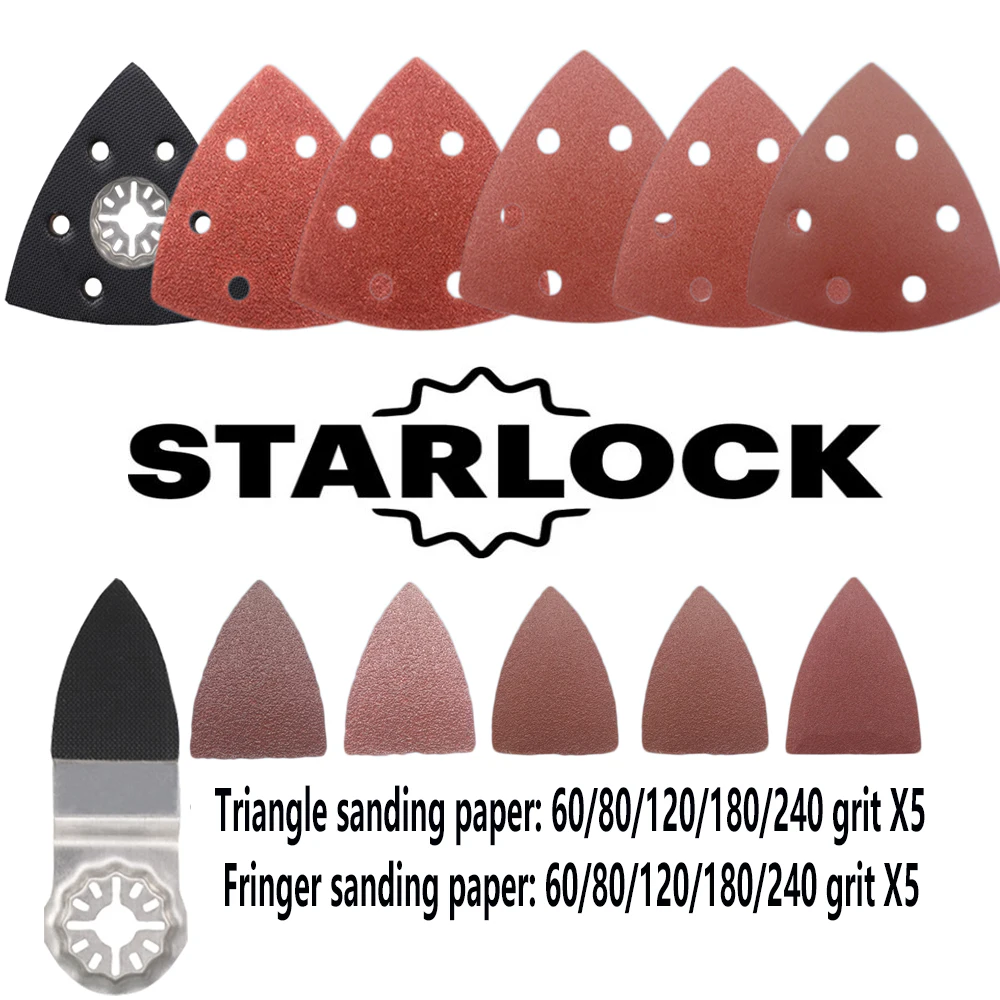 NEWONE Starlock HCS10mm/20mm/32mm/45mm/65mm Saw Blades semi-circle sanding pad for electric Power Oscillating Tools multi tool