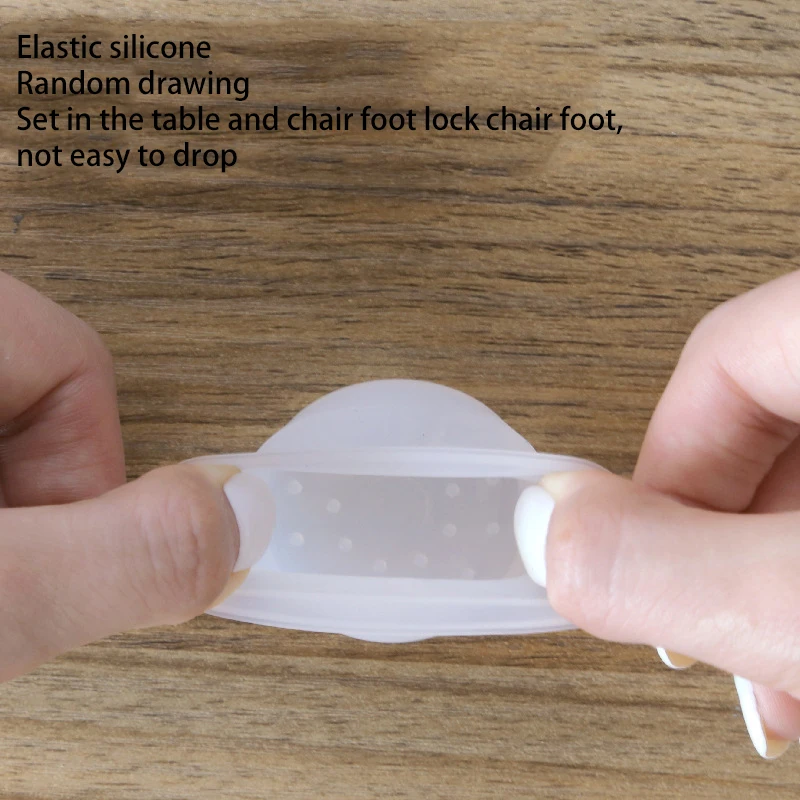 White silent silicone chair foot cover table and chair foot pad protector