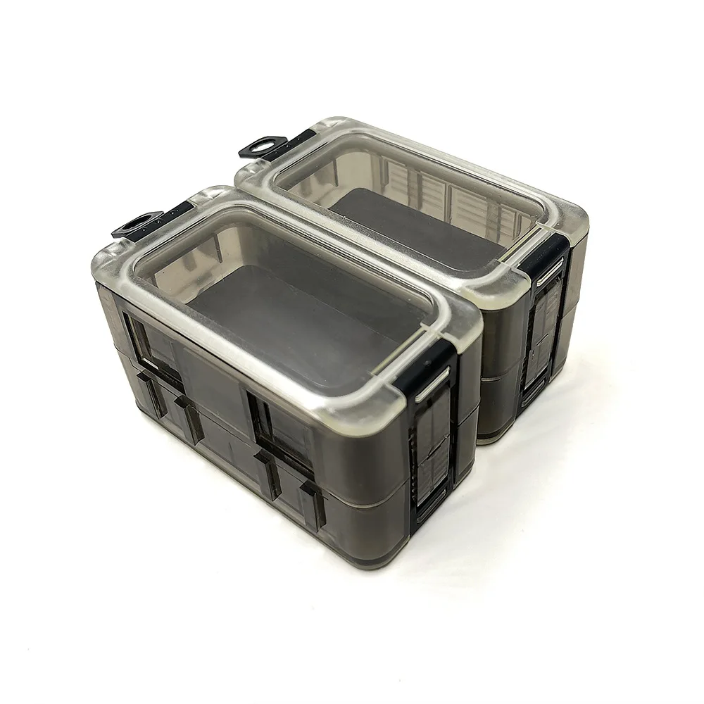 New Oem 8*4*2.3cm Multi-purpose Fishing Tackle Box Glow Seal Strip Waterproof Magnet Freely Assembleable