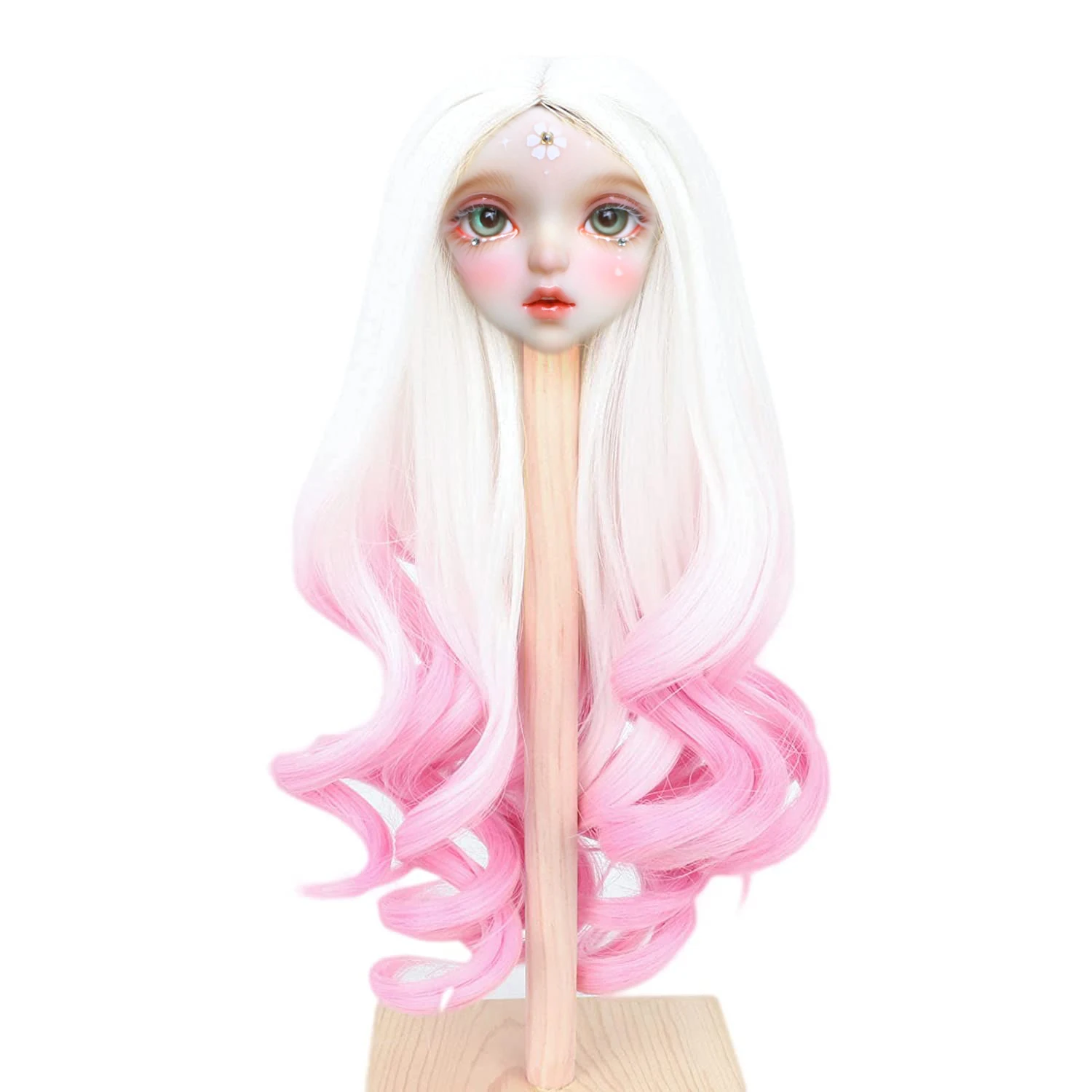 1/6 1/4 1/3 BJD Doll Wig No Shinning Heat Resistant Synthetic Hair Doll Wig for BJD SD Doll