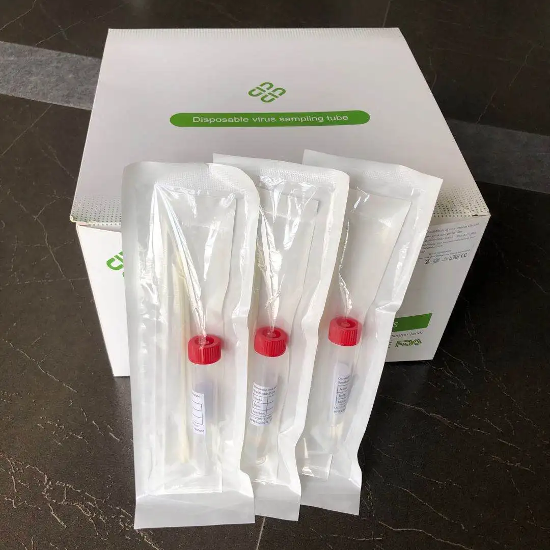 Factory direct sale good quality medical disposable viral transport swab collection tube vtm kit pcr test kit