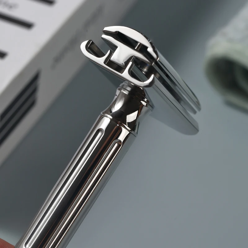 Yaqi Avanti Stainless Steel Adjustable Safety Razor for Men Double-Edged Razor for Face Use