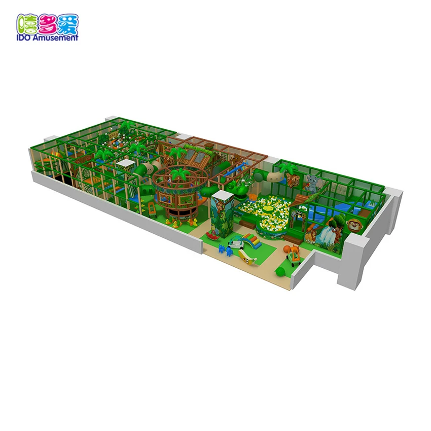 Forest Theme Indoor Children Soft Playground Maze