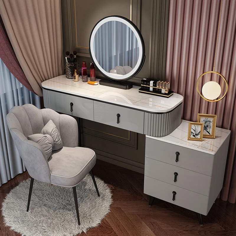 Dressing table bedroom modern simple small unit Nordic light luxury makeup table storage cabinet