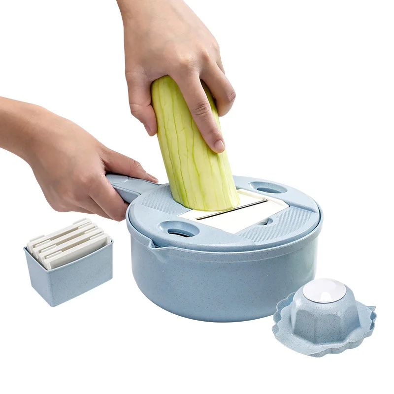 Kitchen multifunctional vegetable cutter potato julienne shredding household fruit slicer multi-mill hibiscus vegetable cutter