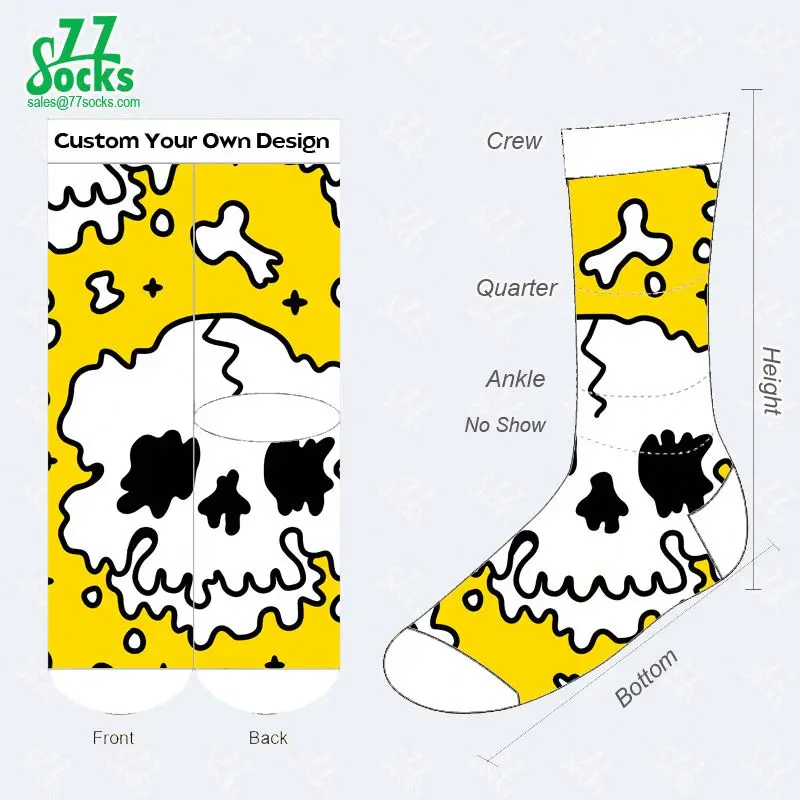 Free Design & Mockup Custom For Women Omega Psi Phi Dress Woman Socks Cotton 100%