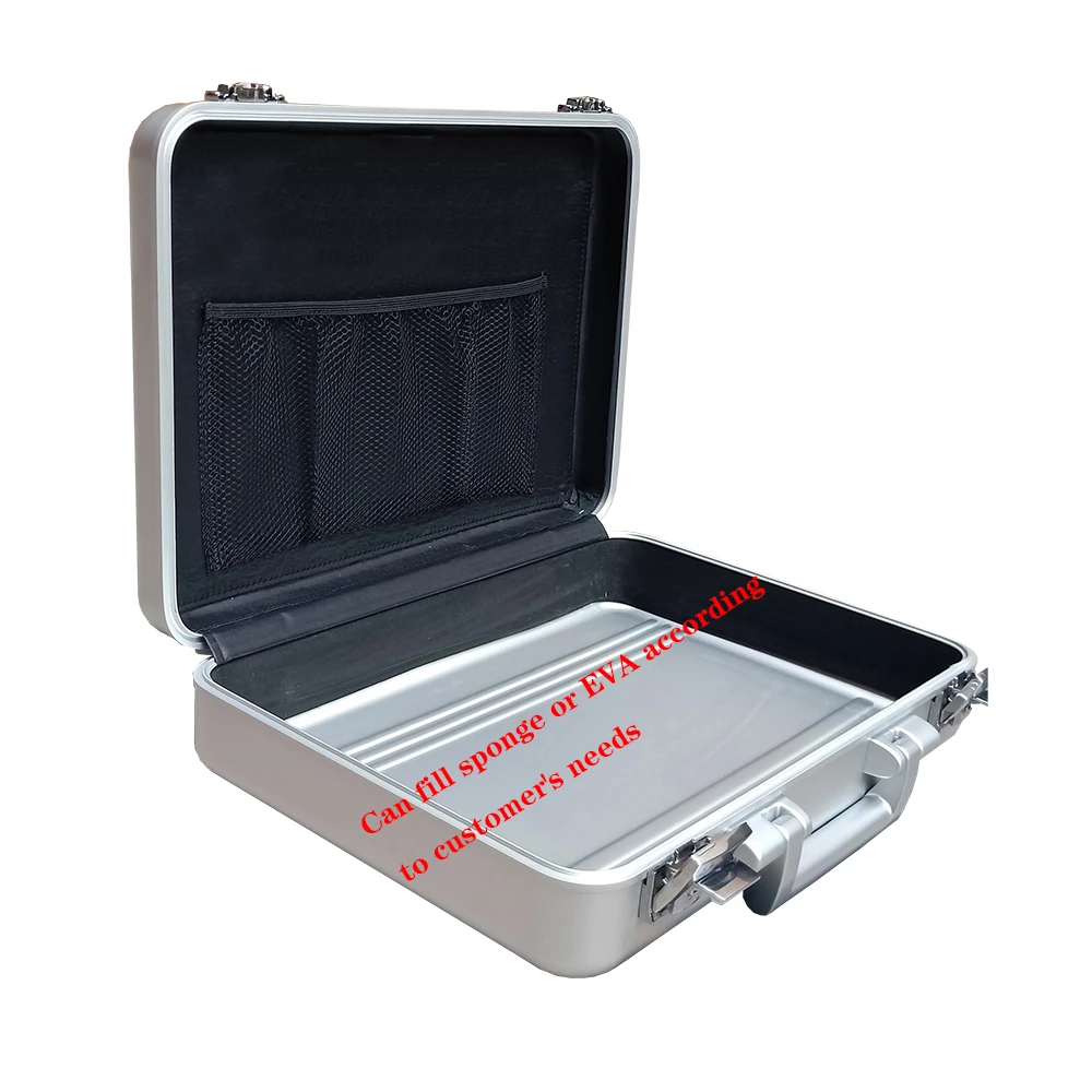 Suitcase Luggage Computer with Key Lock Case Equipment Carry-on OEM Aluminum Alloy Briefcase