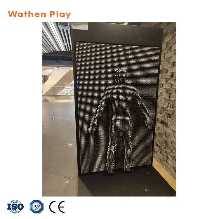 3D Plastic Pin Art Sculpture Pinart Impression Big Size Screen for Kids and Adults