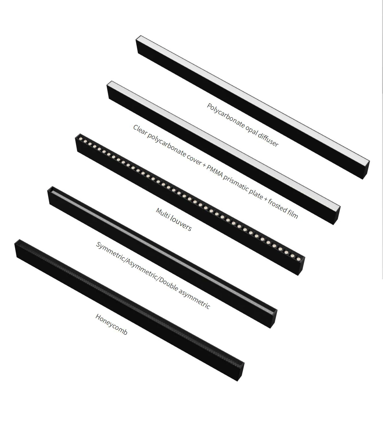 iPRO Home Office School Shopping Mall Hospital Bar Lighting Fixtures Mounted Linkable Suspended Ceiling Pendant Led Linear Light