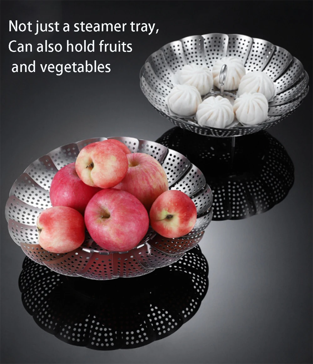 High Quality Stainless Steel Multifunctional Cookware Steaming Rack Kitchen Steaming Tool