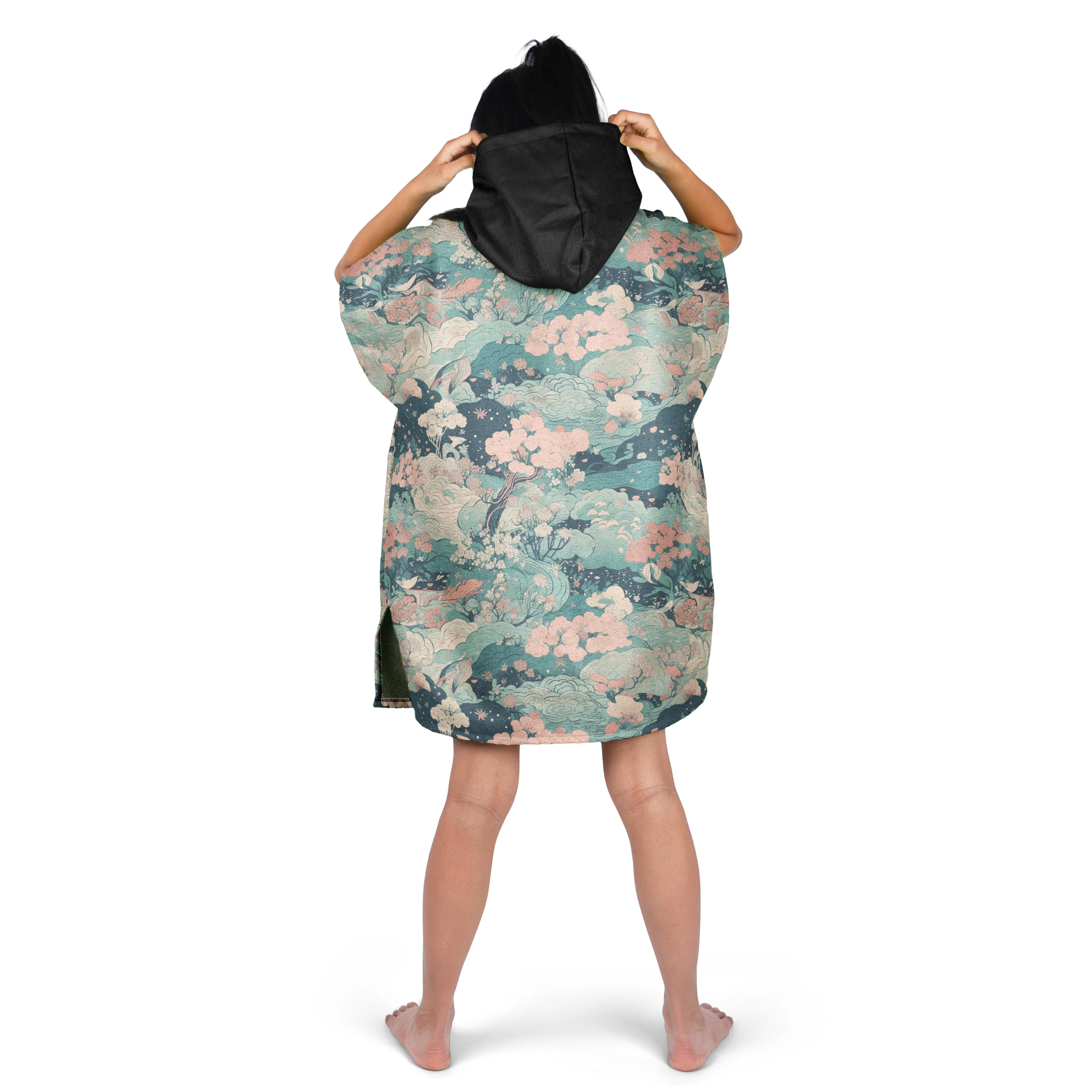 Children Hooded Poncho Swim BeachTowel for Girls & Boys