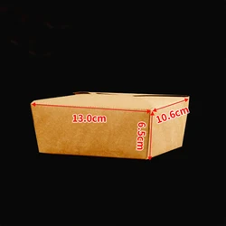 Hot Selling Take Away Fast Food Packaging Brown Kraft Paper Lunch Boxes For Restaurant