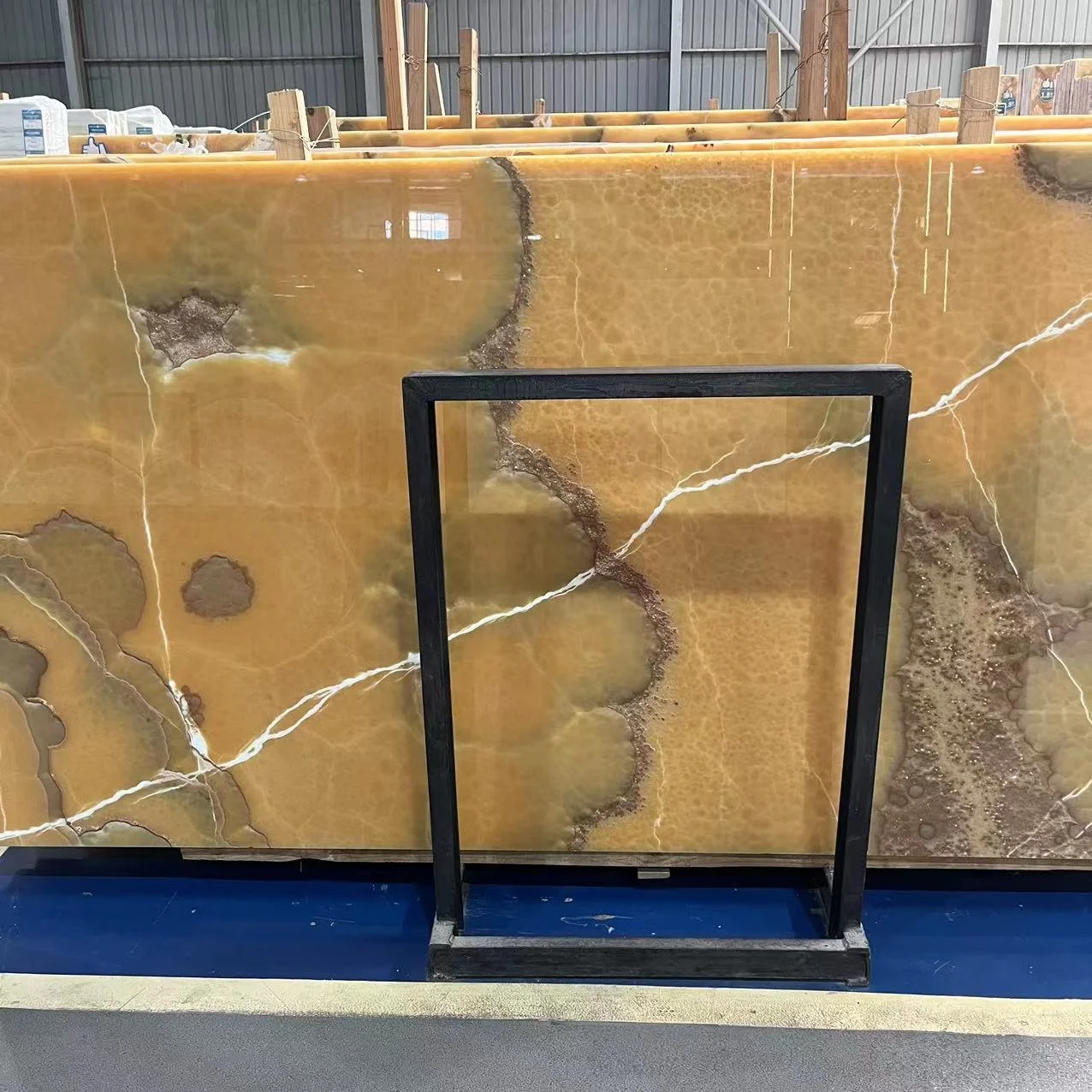 Natural  orange onyx stone yellow honey onyx tile