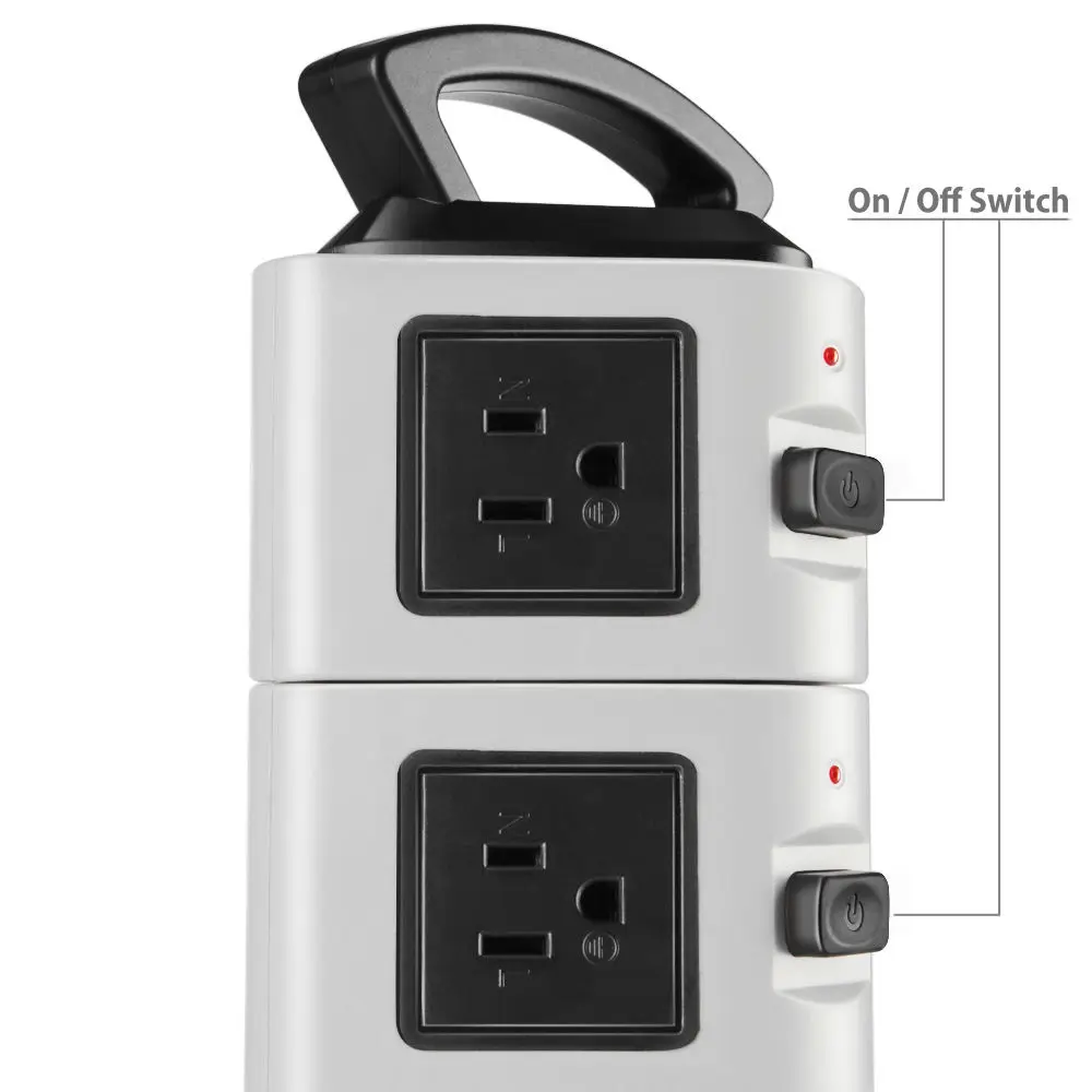 Junwei mk Electrical Plug Switched Socket with Individual Socket Each Layer