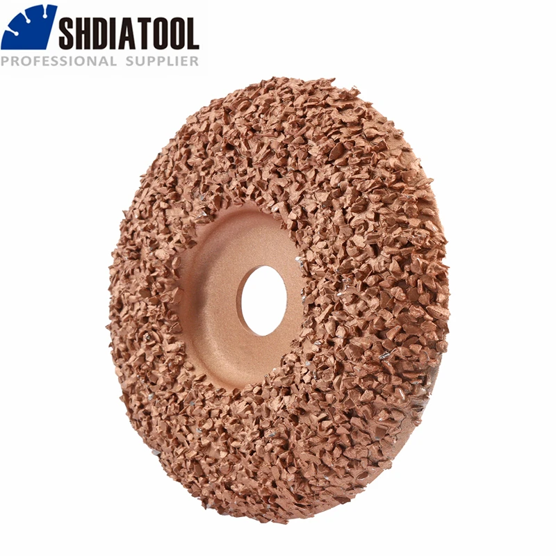 Vacuum Brazed Tungsten Carbide Grinding Wheel Wood Sanding Carving Shaping Disc Fabric Rubber Grinding Disc for Angle Grinder