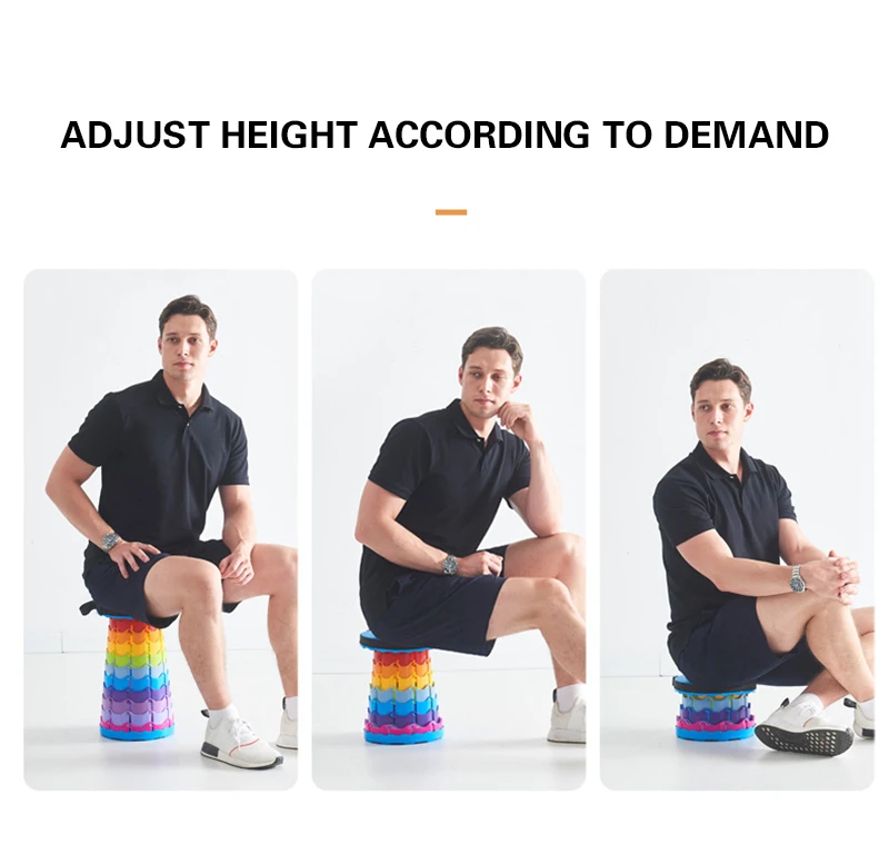 Manufacturer Foldable Folding  Retractable 6-speed control stools Camping Plastic Fishing Garden Chair