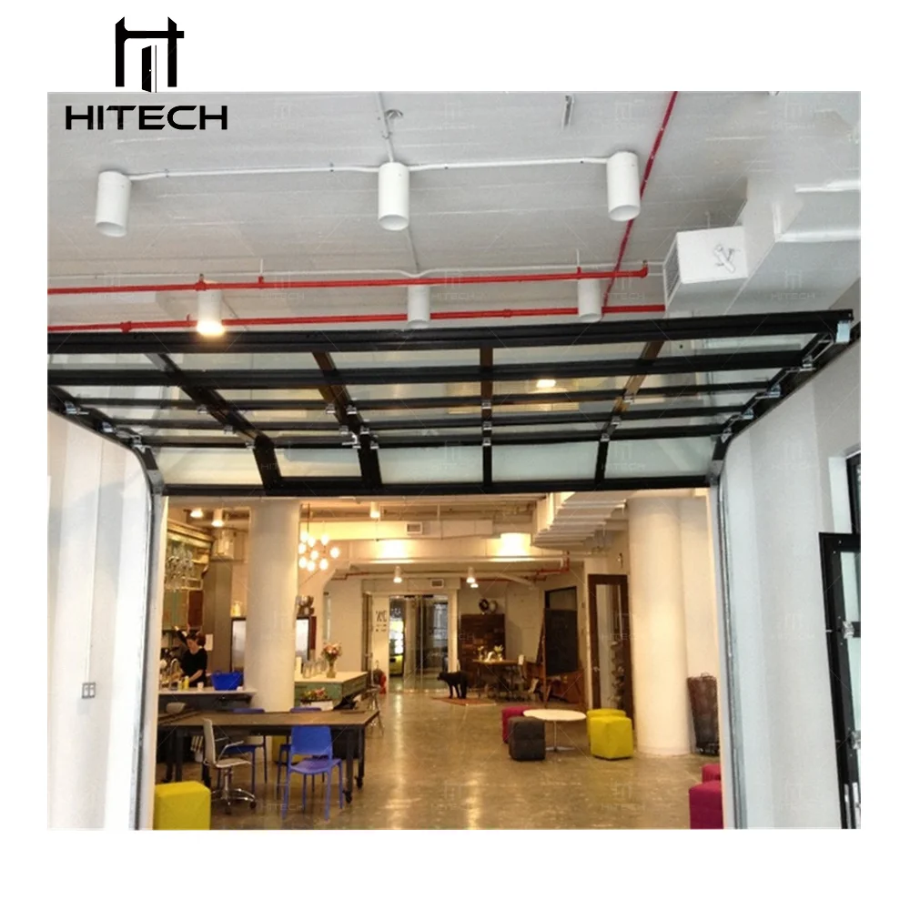 Hitech 7 X 10 Garage Doors With Pedestrian Gate Heavy Duty Roll-up Pull Up Overhead Garage Door 8x7 Ft with Hardware