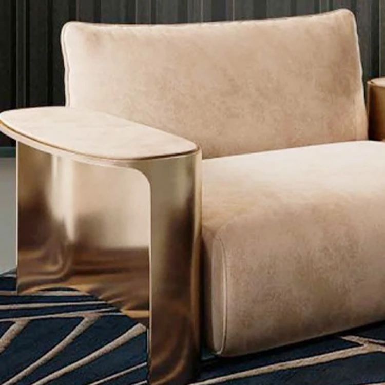 Living room sofa set furniture luxury nubuck cow leather leisure sofas I shape couches sofa with armrest