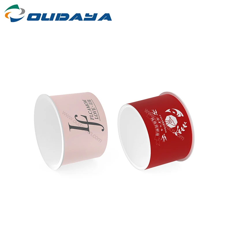 Custom plastic IML dishwasher and freezer safe PP eco friendly face care cosmetic mini plastic cup with foil sealer