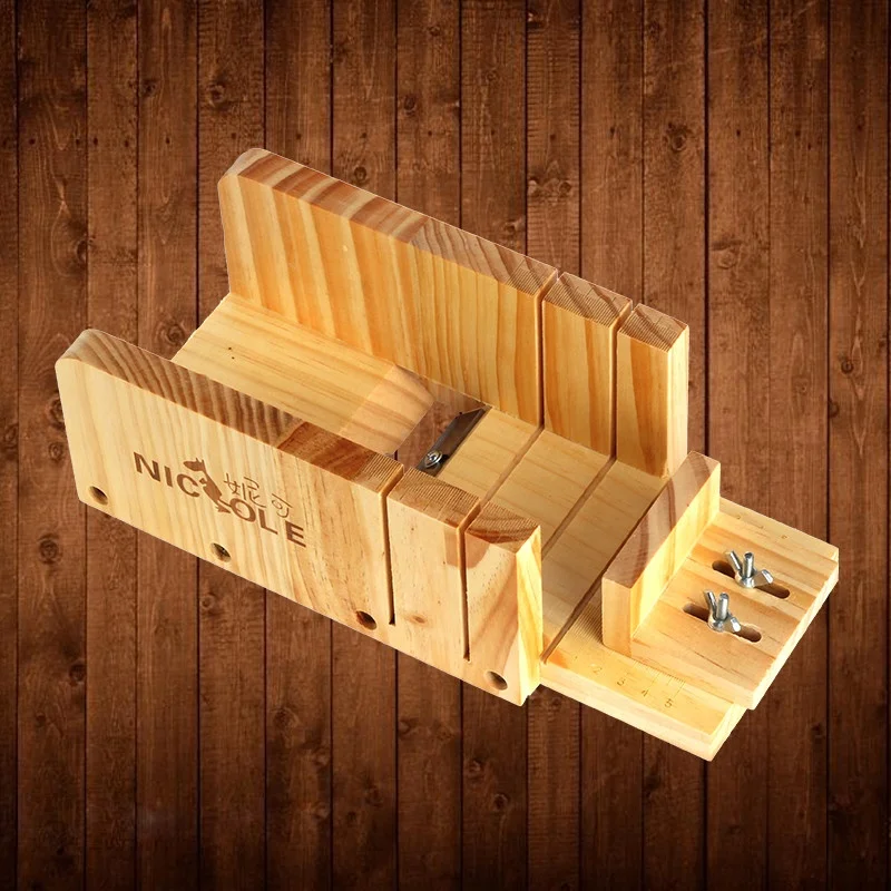 Nicole Adjustable Portable Wood Soap Cutter Loaf Soap Wooden Soap Cutter