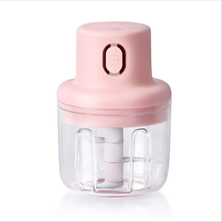 Wireless Electric USB Rechargeable Electric Food Garlic Processor Mixer Baby Mini Food Chopper Blender