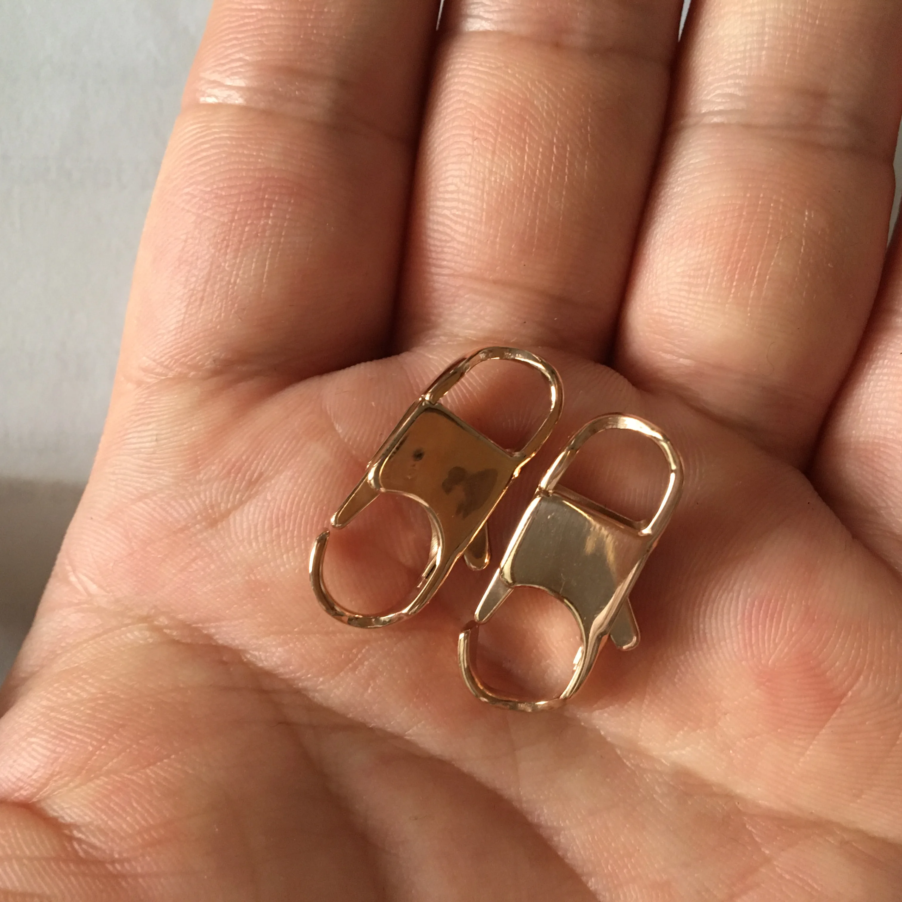 Supply Different Sizes Custom Colors Gold Rose Gold Antique Silver Plated BS Lobster Clasp for Jewelry Accessories