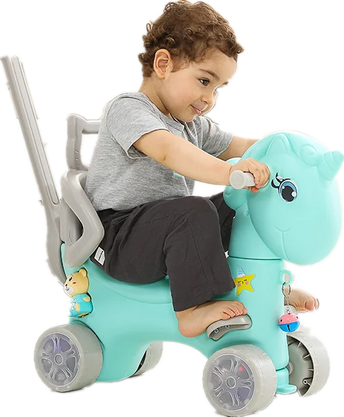 4 in 1 plastic rocking horse for gift / Ride on Animal Toys for baby 1 buyer