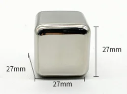 Reusable Ice Cube Whiskey Stones Stainless Steel Chilling Cubes for Drinks with Ice Tongs and Freezer Storage Tray for Whiskey