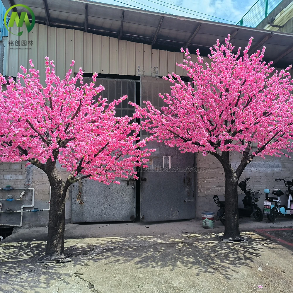 artificial peach blossom tree large artificial flower tree decorative trees for home wedding garden landscape