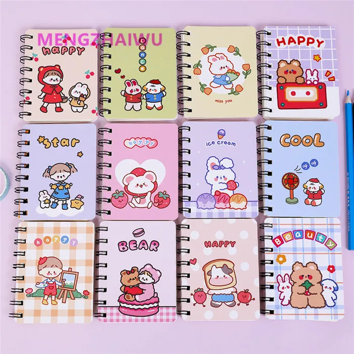 Китайские офисные принадлежности и детские канцелярские школьный мультяшный бумажный планировщик блокнот недельный карманный