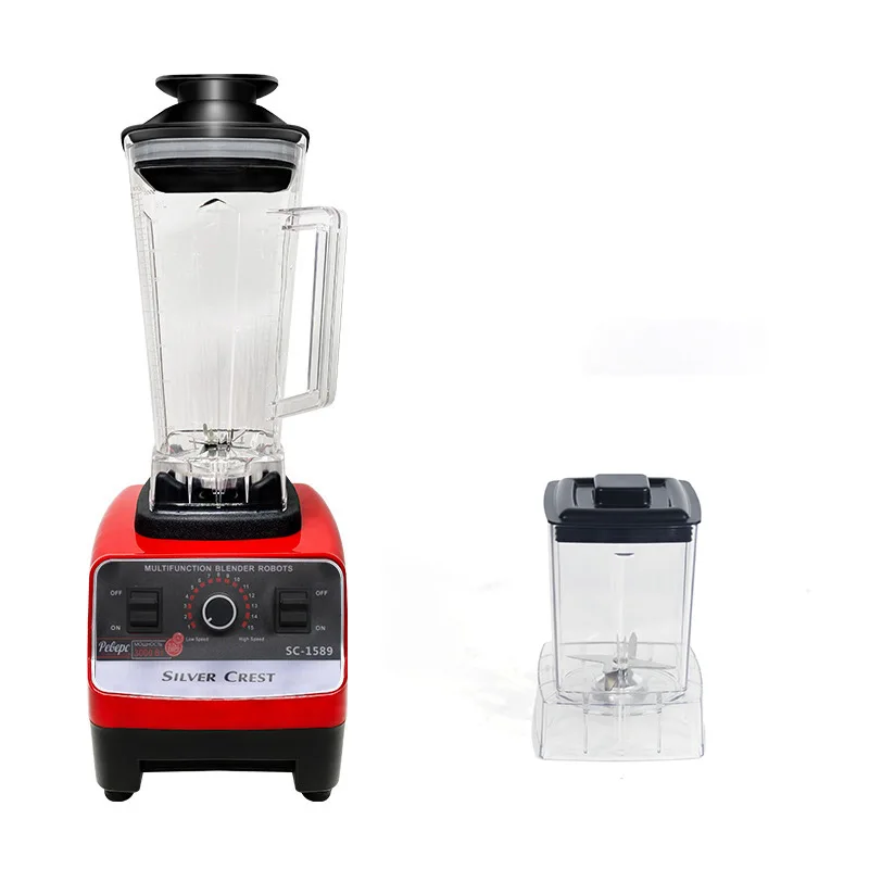 2 чашки серебряный крест 2L 3000W 4500W 5000W 9525 медный мотор SC-1589 коммерческих миксер коктейль блендер