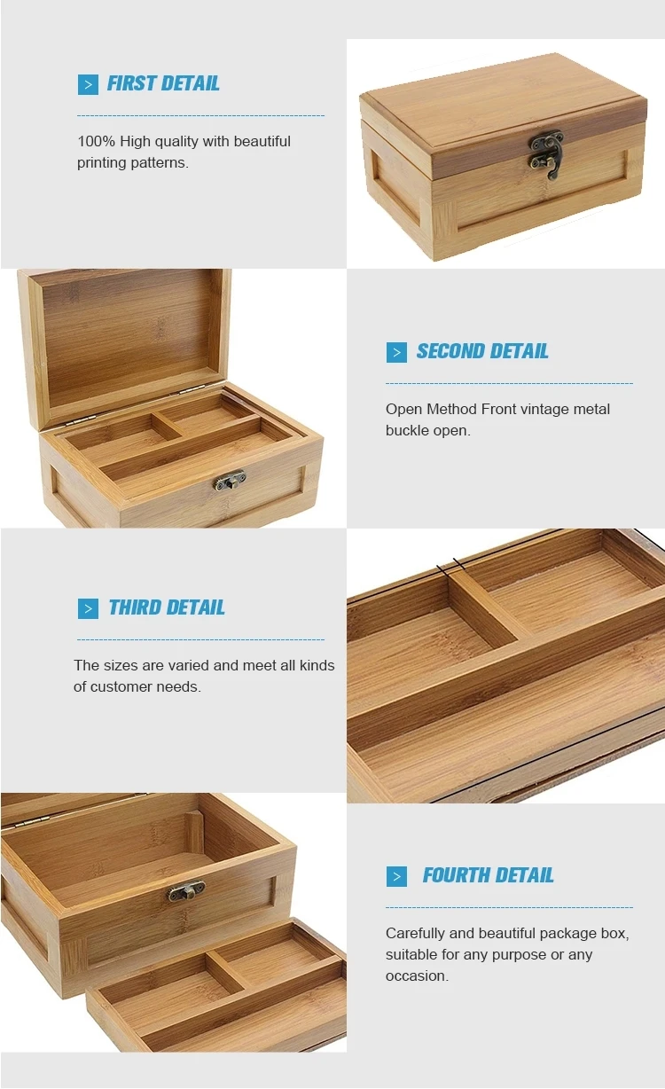 Wholesale Luxury Custom Gift Bamboo Wood Box
