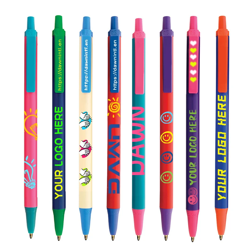 Promotional Plastic ballpoint pens that rank among the top with over 600 customizable solutions are popular overseas