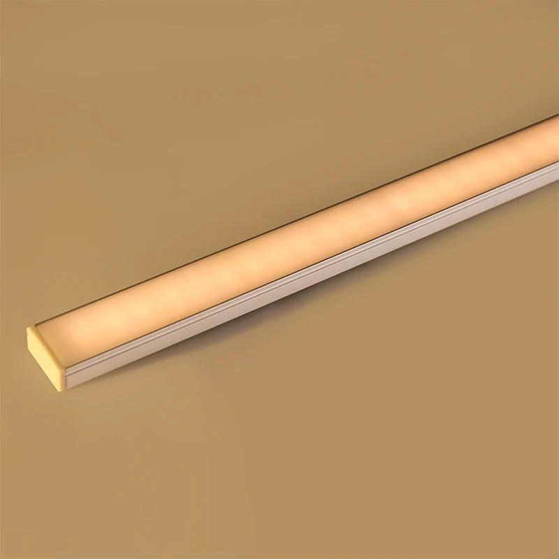 Hot sale small size 17mm U shape black led profile channel  with SMD2835 led strip for kitchen cabinet