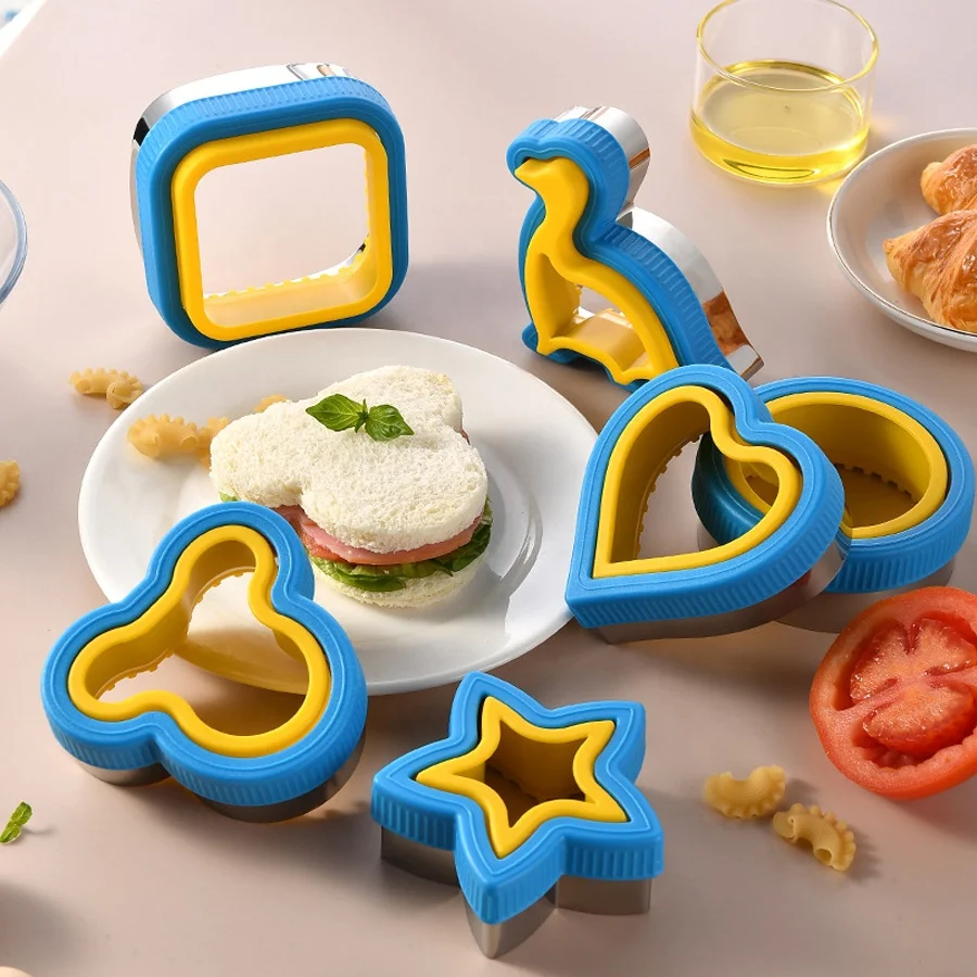 Sandwich Knife Cookie Knife Vegetable Cutter Food Grade Cookie Mould Sandwich Cookie Cutters Set For Kids Bakeware Tools