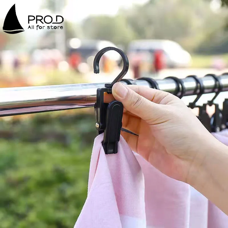 Hot selling rotary clip wholesale multifunctional plastic hat storage windproof hook hanger