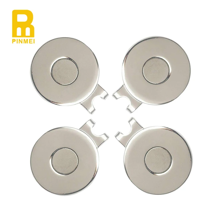 Wholesale Magnetic Metal Blank Golf Cap Hat Clip Hat Clips Golf Ball Marker Hat Clip