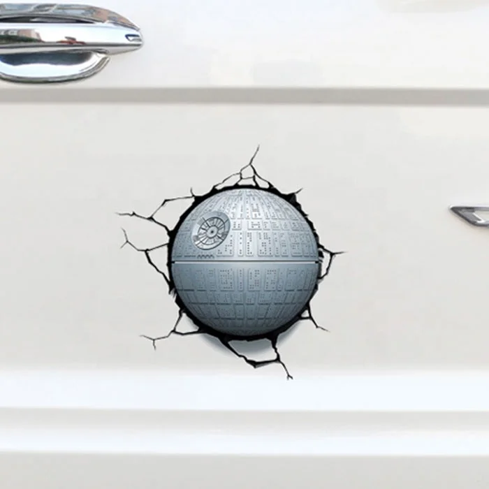 Custom Weatherproof simple car sticker design white stickers for car wrap car sticker