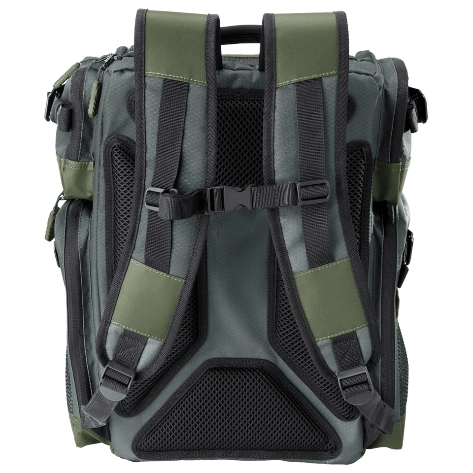 New Design Large Capacity 600D Ripstop Carrier Fishing Pole Travel Case Tackle Backpack With Rod Holder