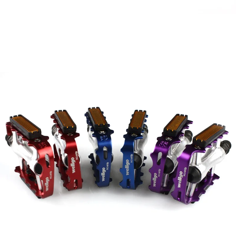Hot Selling Wellgo M248 MTB Fixed Gear Bike Use Alloy Colored DU Bearing Bicycle Pedals