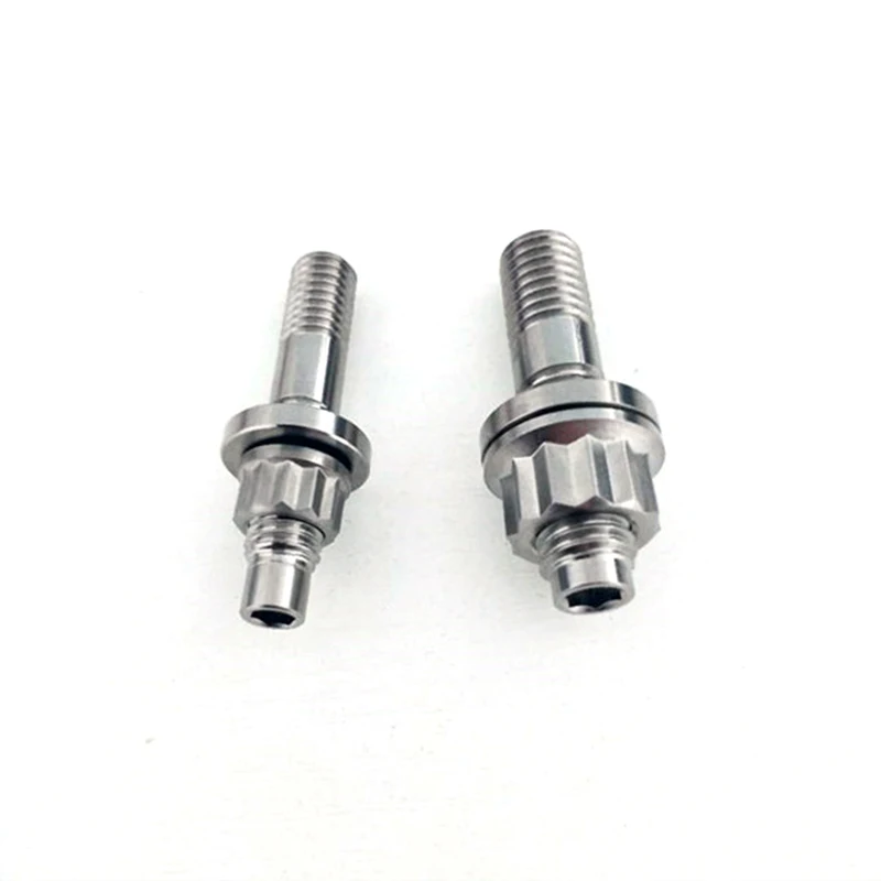 Gr5 Titanium Exhaust Manifold Studs nut washer kit M10 M14 For Motorcycle