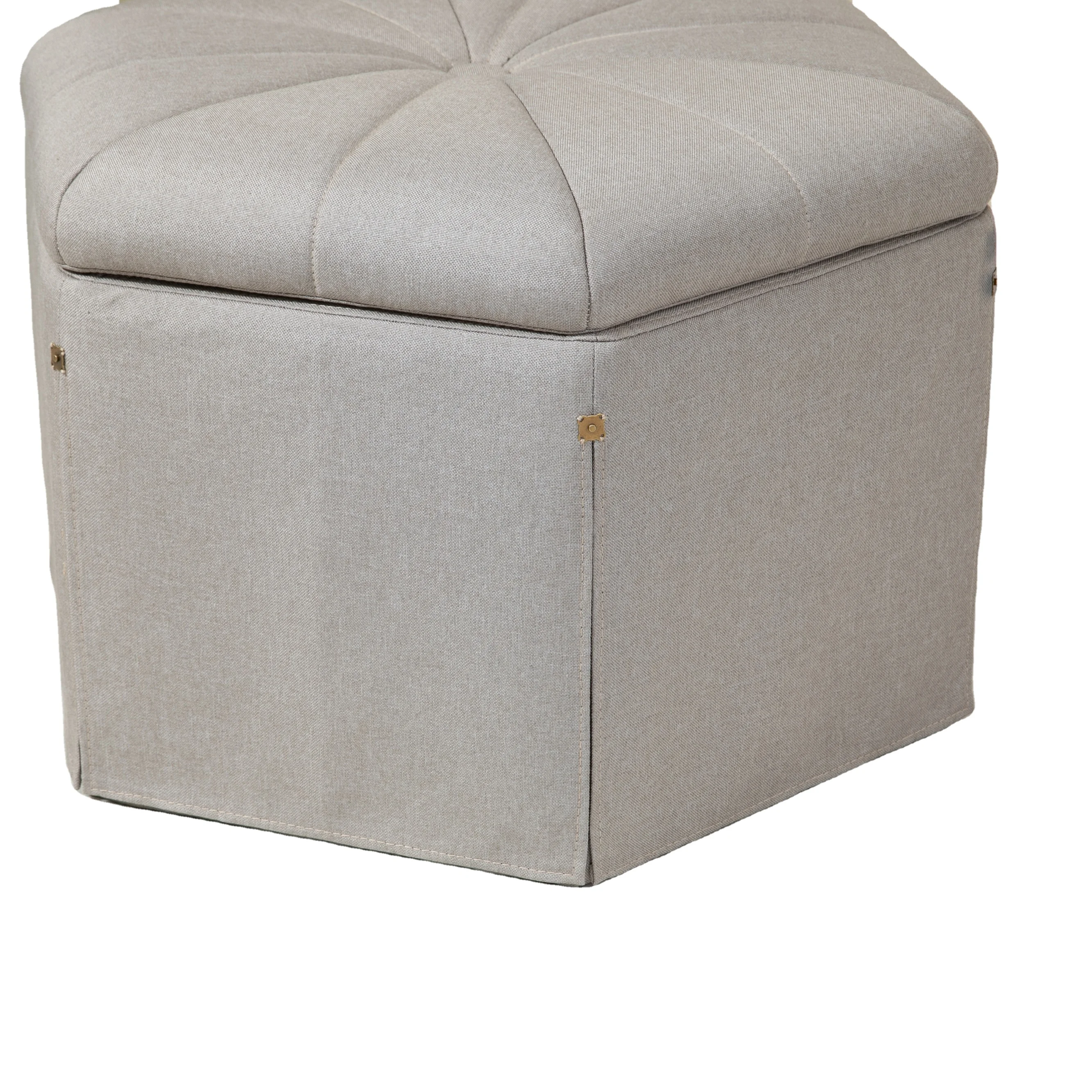 Wholesale Fashionable Storage Ottoman Foot Stool Modern Living Room Furniture Footstool