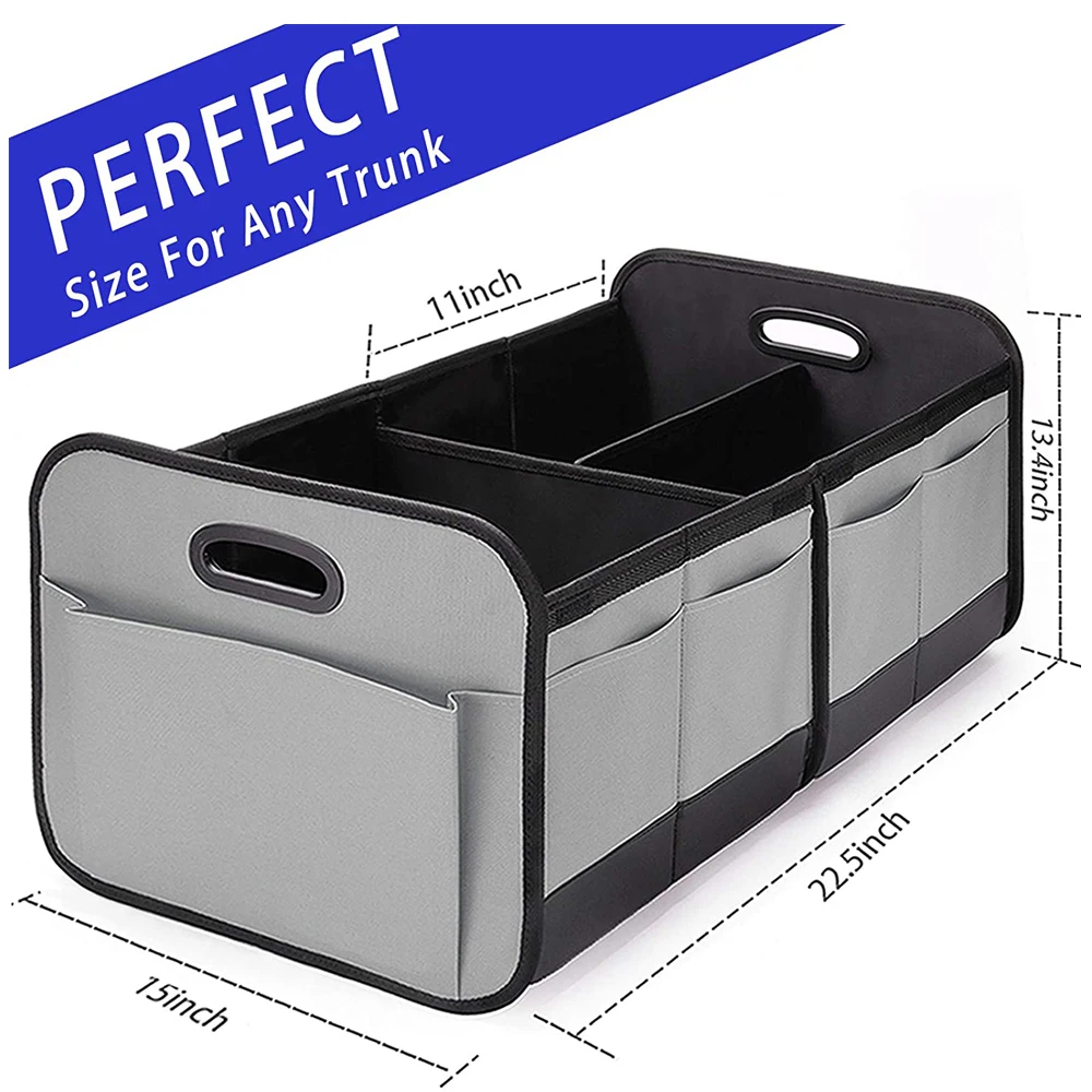 Multi purpose folding Trunk backseat Organizer Car storage box for car and van