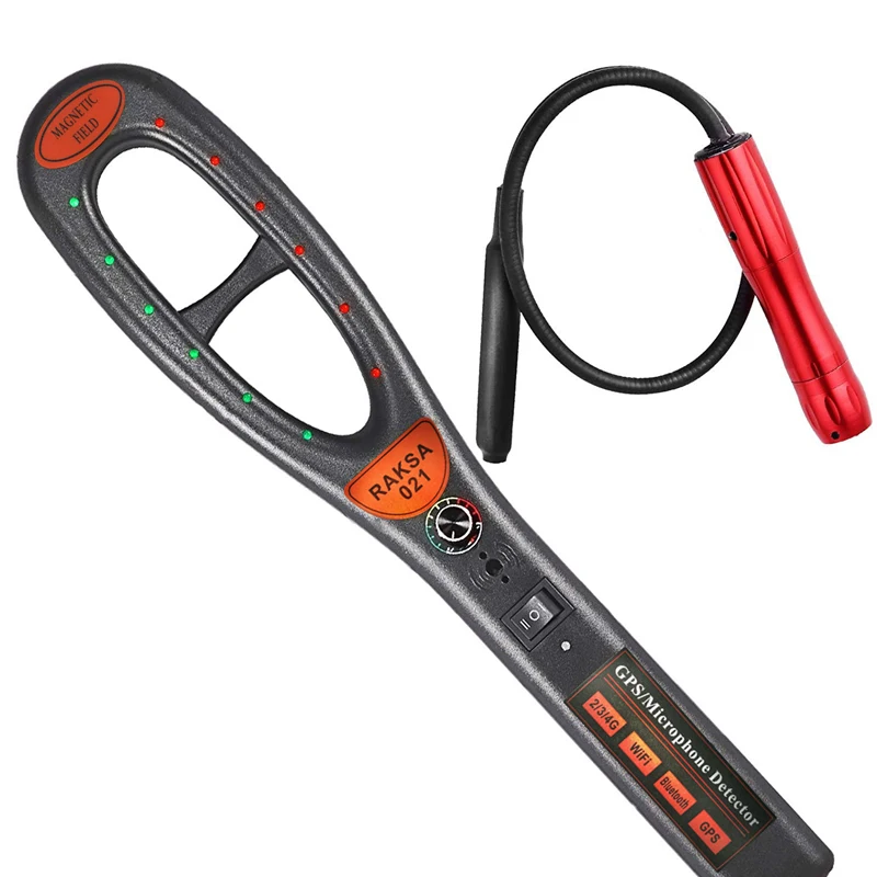 Professional Strong Magnetic Scanner Handheld Anti Bug Spy Camera GPS Tracker Cell Phone RF Signal Detector