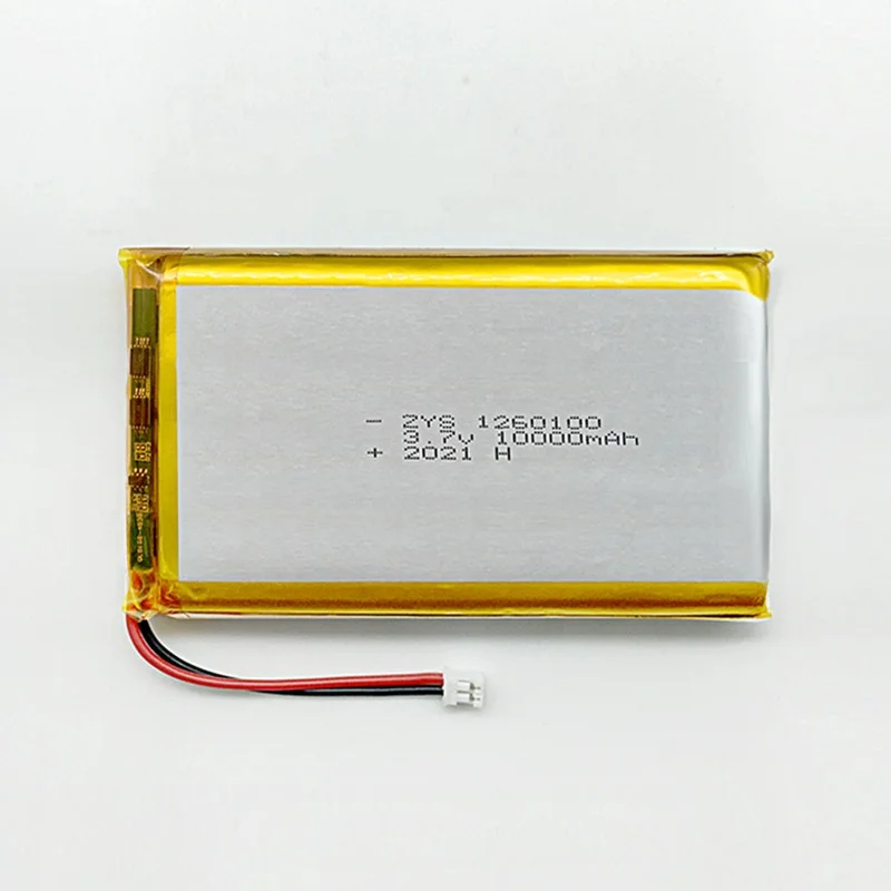 high capacity lipo 1260100 3.7V 10000mAh 10Ah rechargeable lithium ion li polymer battery with pcb and plug