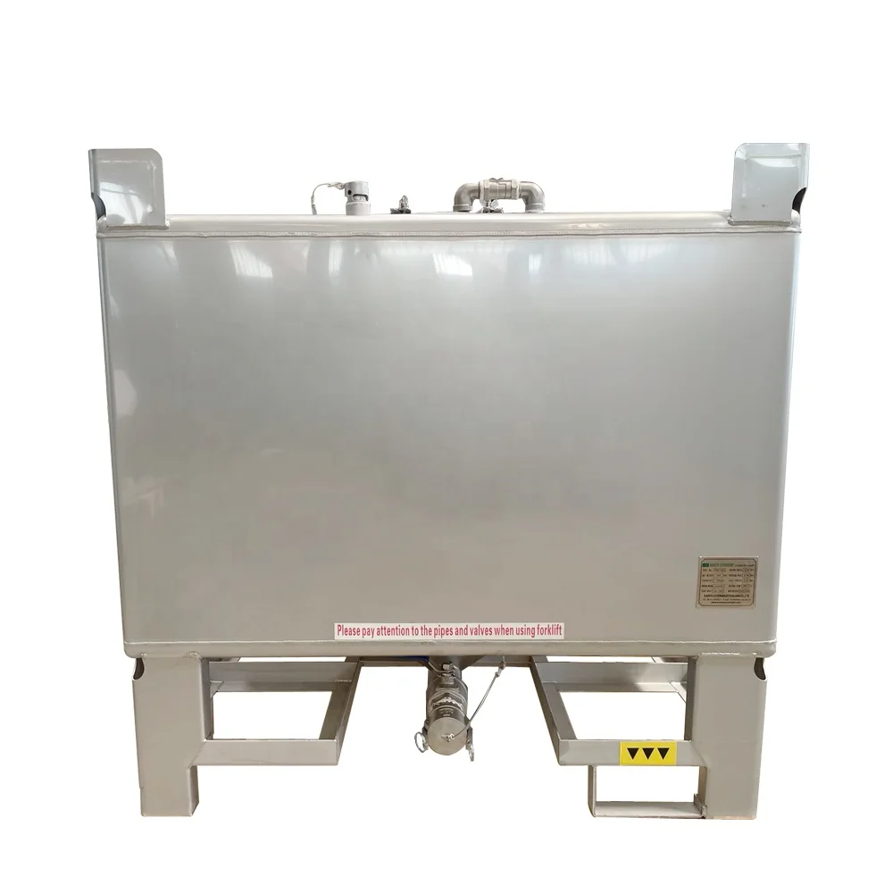 Food Grade 1500L IBC Tank Stainless Steel Tote Tank Wine Storage Tank