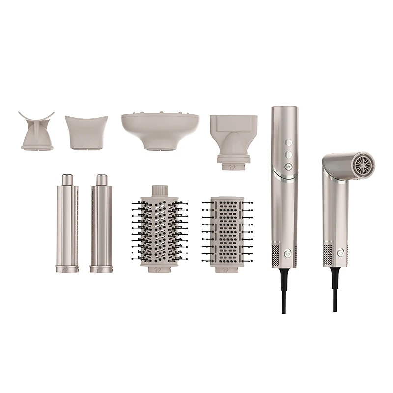 Professional Hair Straightener Curler Styling Tools Hot Air Brush 8 in 1 Styler Hair Dryer One Step Hot air Brush Dryer