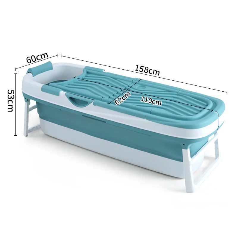 2022 hot sale Extra large  household independent portable adult folding plastic bathtub with lid