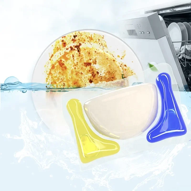 Earth friendly cleaner all in one concentrated cleaning brightener dishwasher detergent capsule