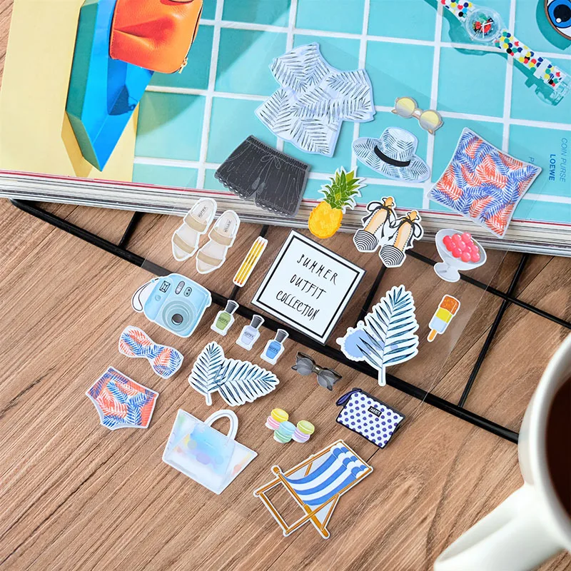 Nekoni Holiday Series Stickers Cut Sticker Adhesive Decals Decorative Decals Custom PVC Vinyl Decal for Hand Account